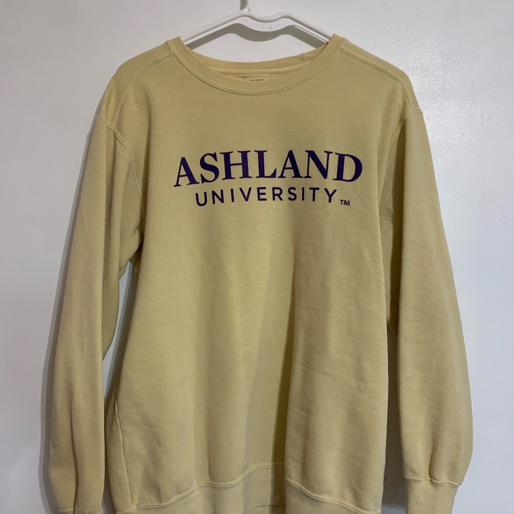 Ashland University Pastel Yellow Sweatshirt
